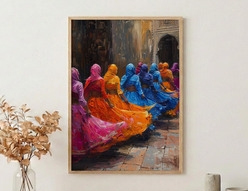 Zaghrouta Poster, Arab Wedding Celebration - Cultural Wall Art