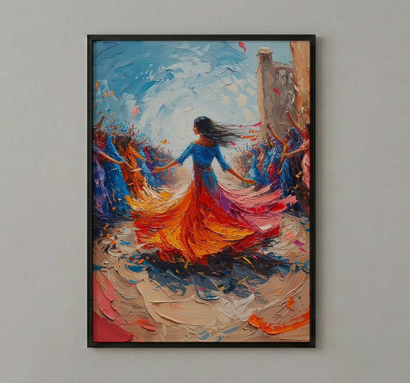 Dabke Dance Wall Art, Levantine Wedding Print - Arab Culture Gift