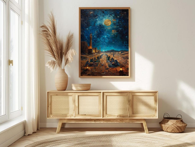 Bedouin Wedding Art, Desert Feast Decor - Arab Culture Gift