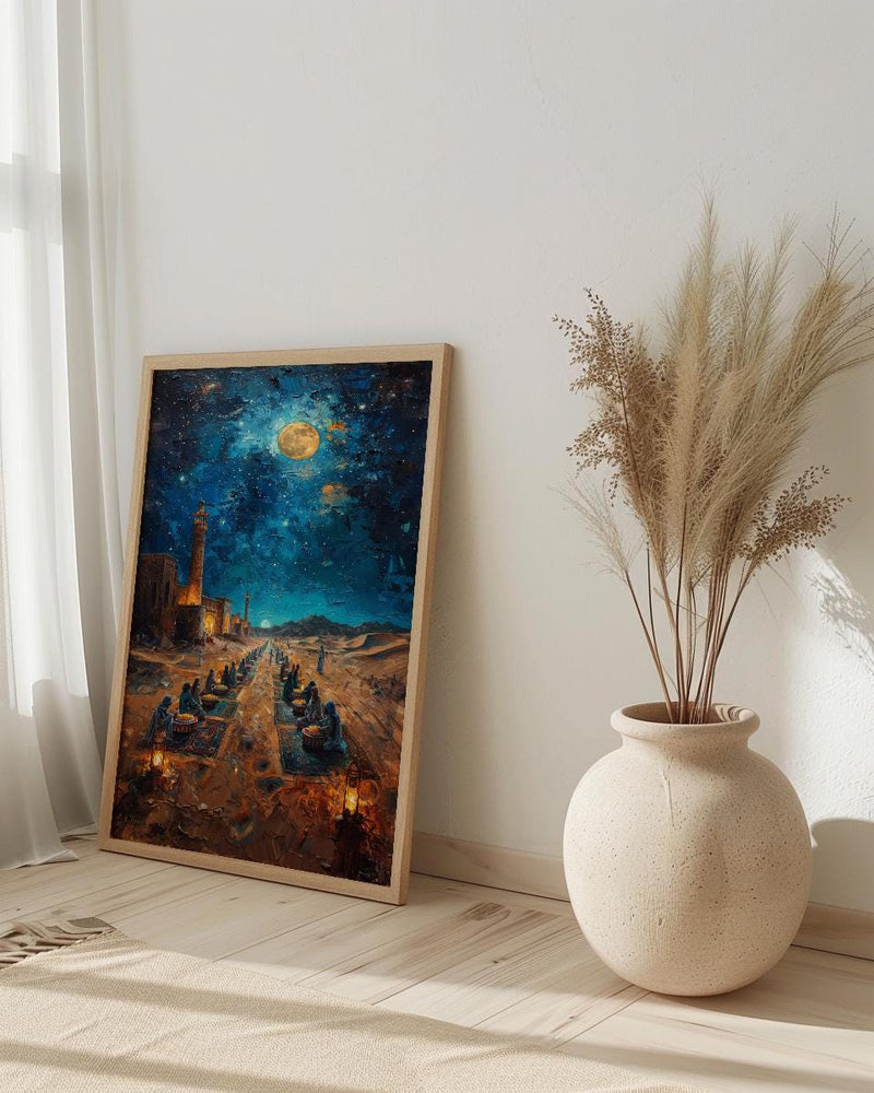 Bedouin Wedding Art, Desert Feast Decor - Arab Culture Gift