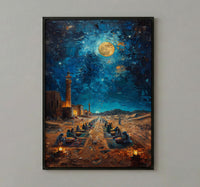 Bedouin Wedding Art, Desert Feast Decor - Arab Culture Gift