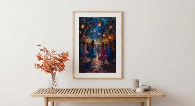 Dabke Festival Art, Levantine Dance Print - Arab Wedding
