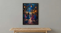 Dabke Festival Art, Levantine Dance Print - Arab Wedding