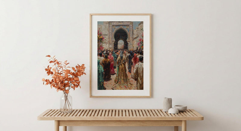 Moroccan Wedding Art, Ammariya Palanquin - Islamic Wall Art