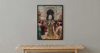 Moroccan Wedding Art, Ammariya Palanquin - Islamic Wall Art