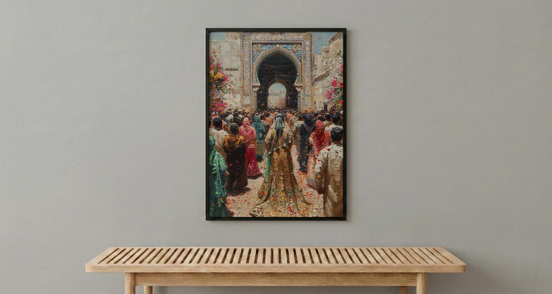 Moroccan Wedding Art, Ammariya Palanquin - Islamic Wall Art