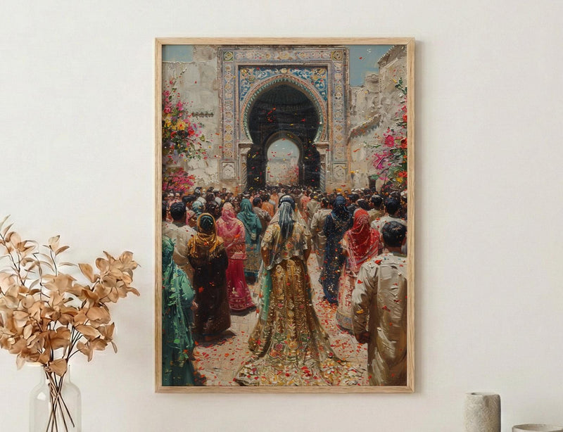 Moroccan Wedding Art, Ammariya Palanquin - Islamic Wall Art
