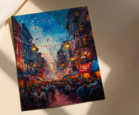 Brooklyn Street Art, Block Party Wedding Print - Urban Decor