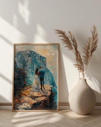 Yosemite Elopement Art Print, National Park Decor - Newlywed Gift