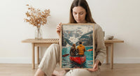 Banff Honeymoon Art, Canadian Rockies Print - Travel Decor