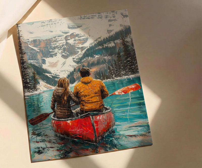 Banff Honeymoon Art, Canadian Rockies Print - Travel Decor