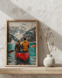 Banff Honeymoon Art, Canadian Rockies Print - Travel Decor