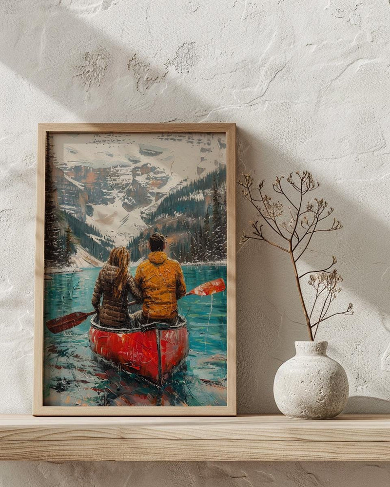 Banff Honeymoon Art, Canadian Rockies Print - Travel Decor