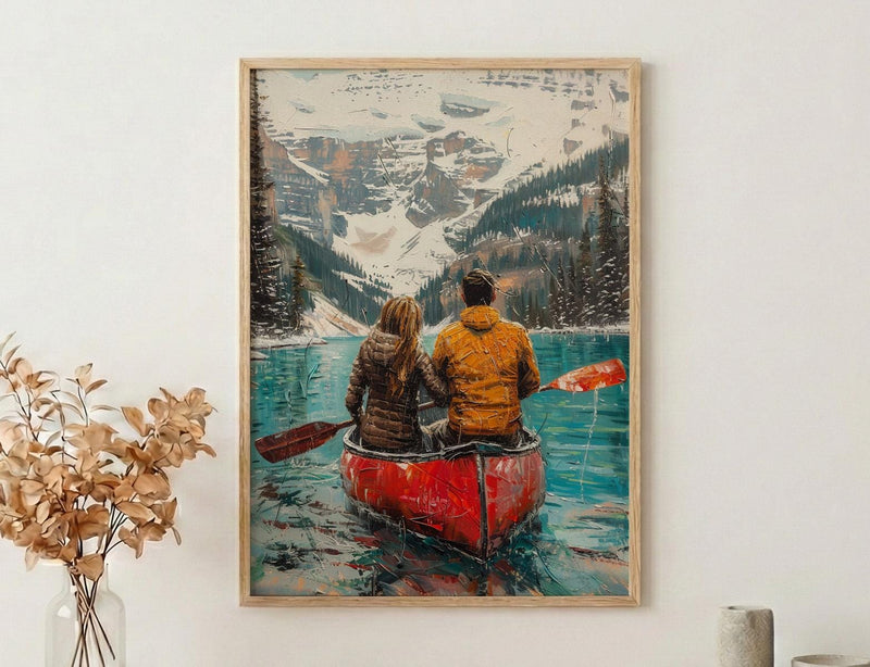 Banff Honeymoon Art, Canadian Rockies Print - Travel Decor