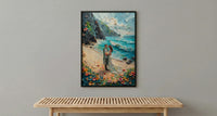 Hawaii Beach Wedding Wall Art, Maui Travel Poster - Tropical Honeymoon Art