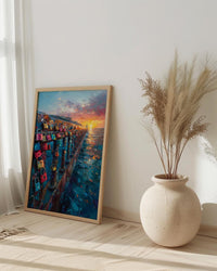 Love Padlocks Art Print, Romantic Bridge Decor - Master Bedroom Art
