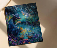 The Star Tarot Poster, Purple Iris Spring Wall Art - Spiritual Gift