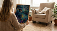 The Star Tarot Poster, Purple Iris Spring Wall Art - Spiritual Gift