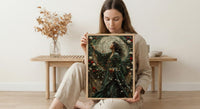 The Magician Tarot Wall Art, Cherry Blossom Decor - Housewarming Gift