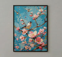 Eight of Wands Tarot Art Print, Spring Magic Sky - Witchy Room Decor