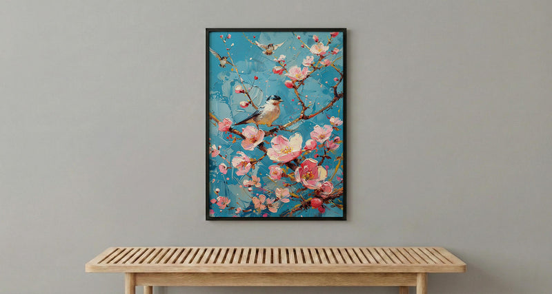 Eight of Wands Tarot Art Print, Spring Magic Sky - Witchy Room Decor