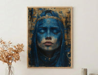 High Priestess Art, Spiritual Wedding Poster - Mystic Decor