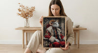 The Emperor Tarot Wall Art, Divine Masculine Art - Mystic Couple Gift
