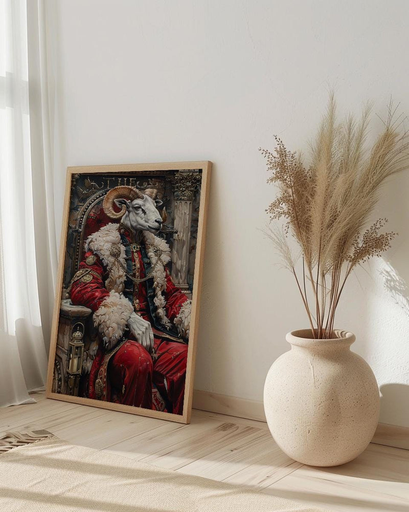 The Emperor Tarot Wall Art, Divine Masculine Art - Mystic Couple Gift