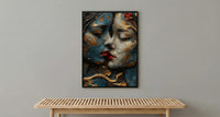 Two of Cups Print, Soulmate Tarot Decor - Anniversary Gift
