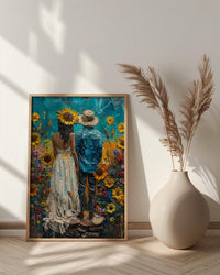 The Sun Tarot Art, Joyful Mystic Decor - Newlywed Couple Gift