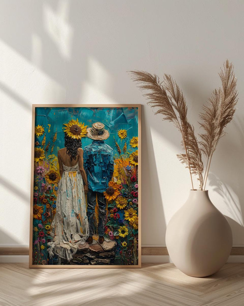 The Sun Tarot Art, Joyful Mystic Decor - Newlywed Couple Gift