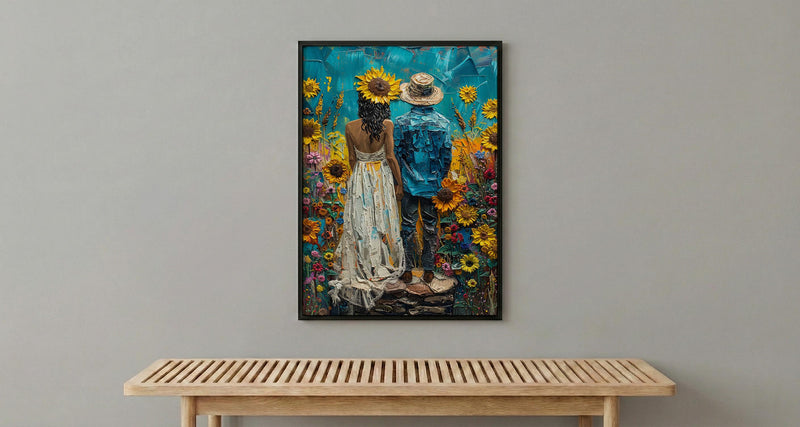 The Sun Tarot Art, Joyful Mystic Decor - Newlywed Couple Gift