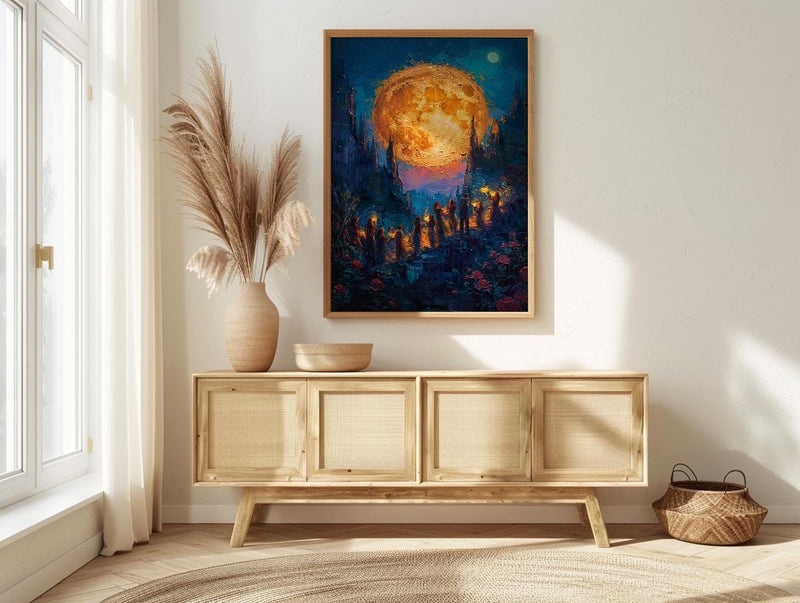 Three of Cups Wall Art, Tarot Wedding Print - Mystic Coven Gift