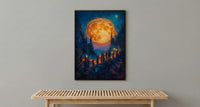 Three of Cups Wall Art, Tarot Wedding Print - Mystic Coven Gift