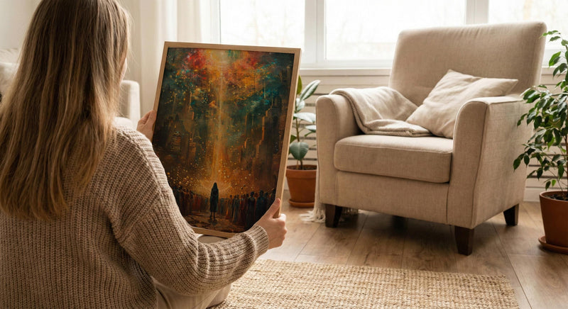 Ten of Cups Poster, Spiritual Family Art Print - Mystic Decor
