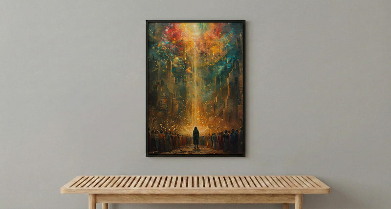 Ten of Cups Poster, Spiritual Family Art Print - Mystic Decor