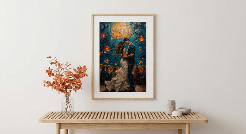The Sun Tarot Poster, Sunflower Wedding Art Print - Astrology Gift