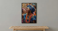 Nigerian Money Dance Art, Yoruba Wedding Print - Newlywed Gift