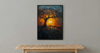 African Ceremony Poster, Ancestral Tree Decor - Spiritual Wall Art
