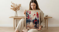 Chinese Wedding Procession Art, Red Sedan Chair Decor - Asian Wedding Gift