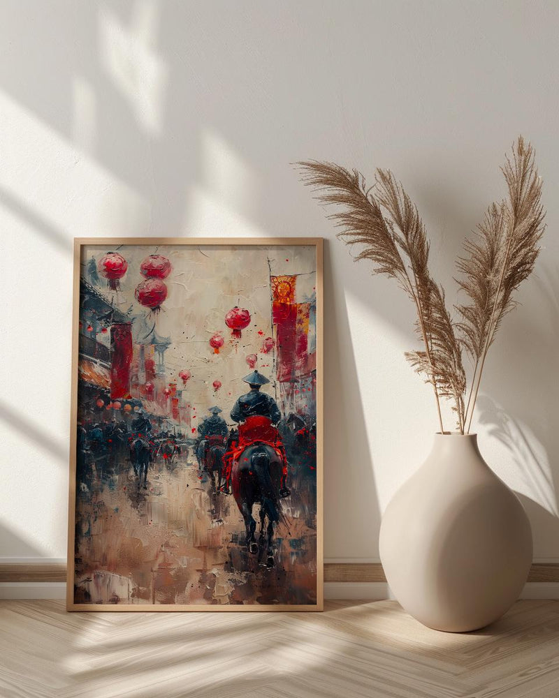 Chinese Wedding Procession Art, Red Sedan Chair Decor - Asian Wedding Gift