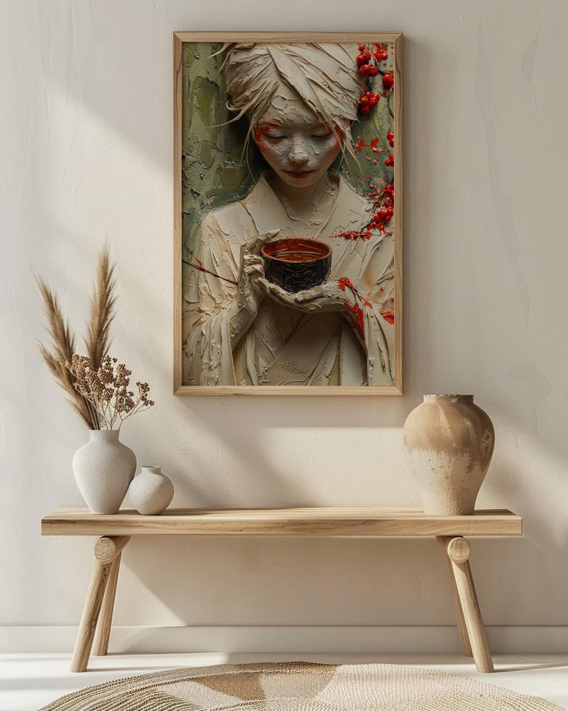 Japanese Shinto Wedding Art, San San Kudo Poster - Anniversary Gift