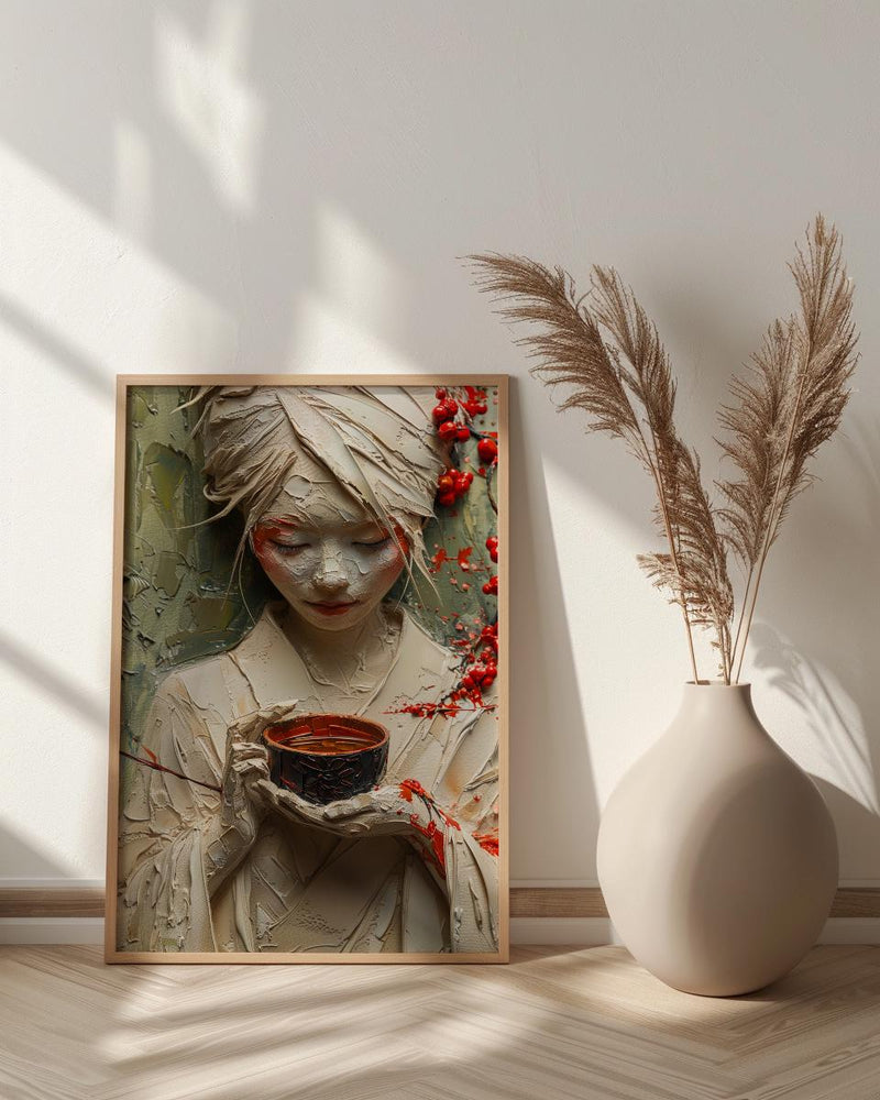 Japanese Shinto Wedding Art, San San Kudo Poster - Anniversary Gift