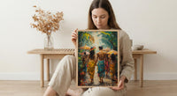 Balinese Wedding Procession Art, Bali Tropical Decor - Asian Wedding Gift