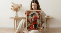 Chinese Tea Ceremony Art Print, Traditional Qipao Decor - Asian Wedding Gift