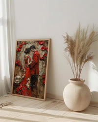 Chinese Tea Ceremony Art Print, Traditional Qipao Decor - Asian Wedding Gift