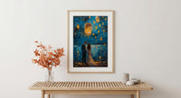 Thai Lantern Festival Art Print, Thailand Honeymoon - Newlywed Gift