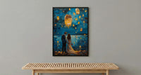 Thai Lantern Festival Art Print, Thailand Honeymoon - Newlywed Gift