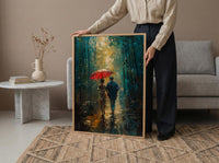 Kyoto Bamboo Forest Poster, Japanese Nature Art - Master Bedroom Decor
