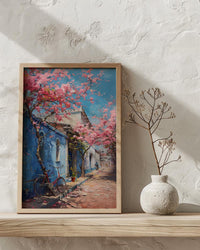 Bangalore Pink Blossom Wall Art, India Sakura Poster - Above Bed Art